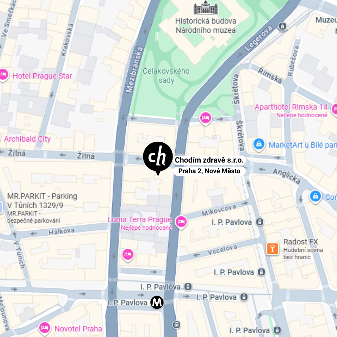 Mapa Praha 2, Žitná 1578/52
