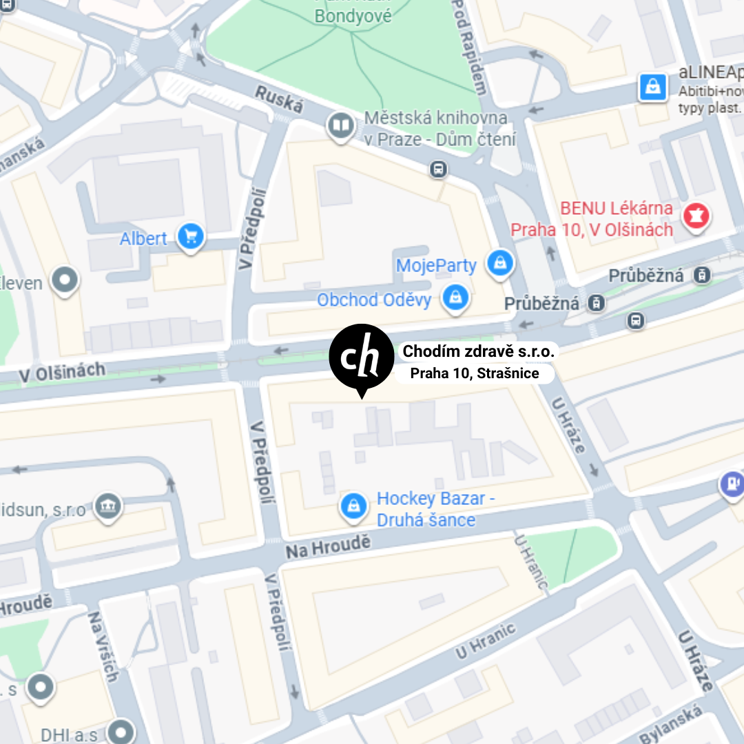 Mapa Praha 10, V Olšinách 1031/36