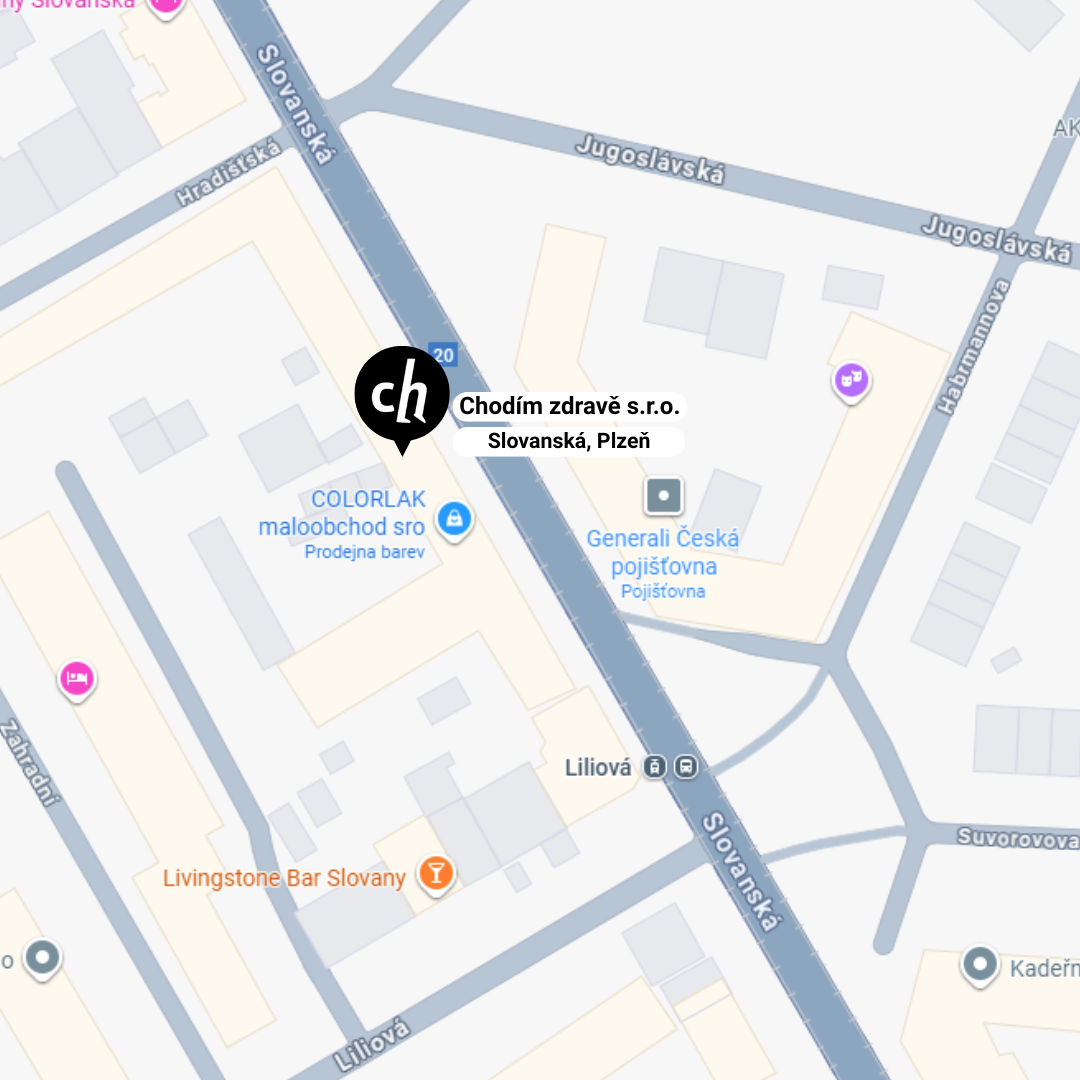 Mapa Plzeň, Slovanská 72